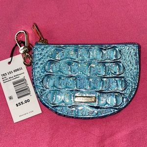 NWT Brahmin Arctic Blue Britt Coin Holder